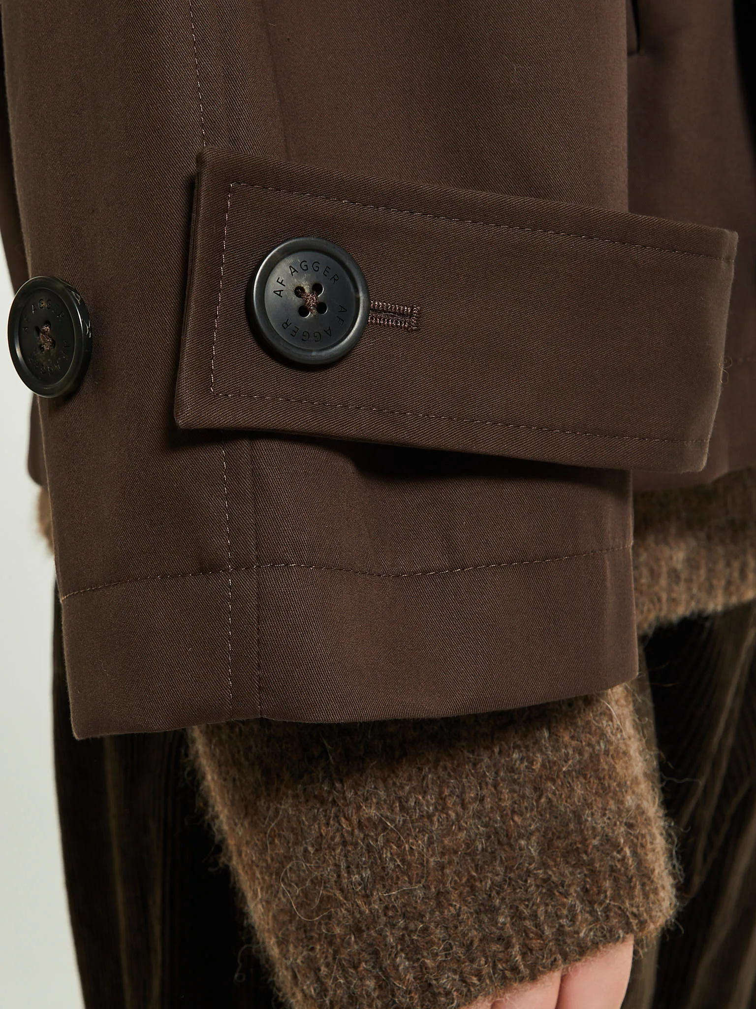 Water Resistant Jacket in Dark Brown