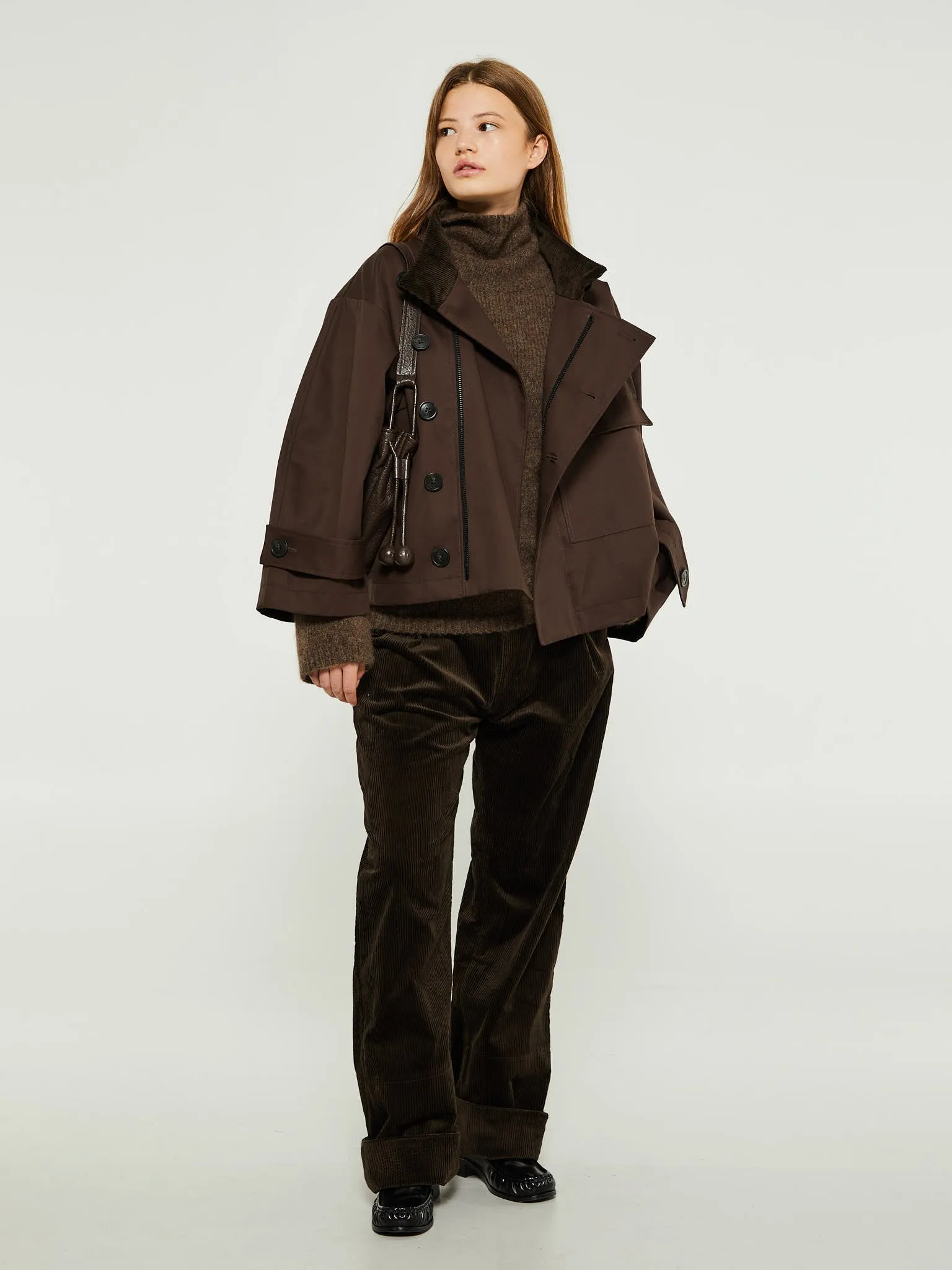 Water Resistant Jacket in Dark Brown