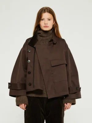 Water Resistant Jacket in Dark Brown