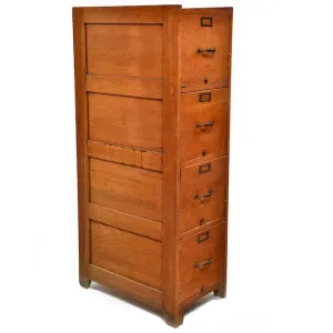Wood Tall Filing Cabinet